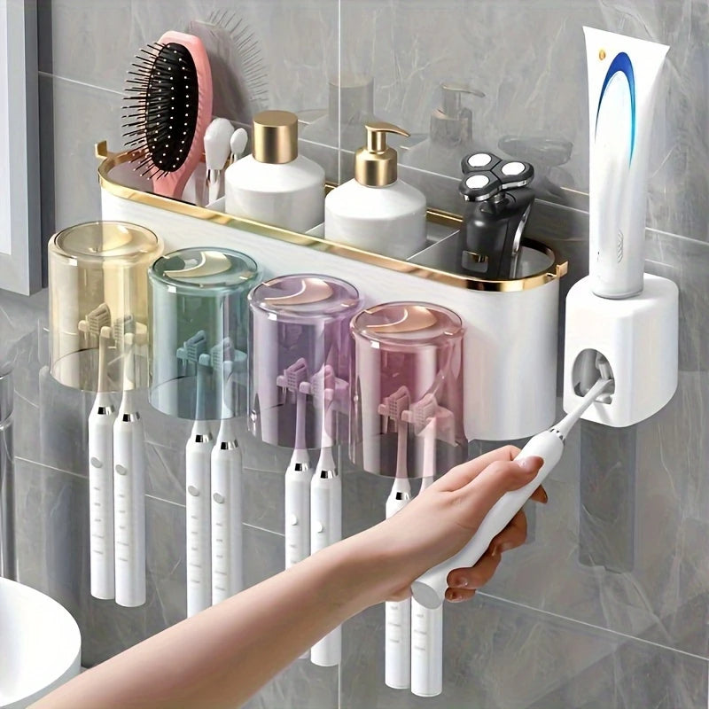 Toothbrush Holder with Shelf