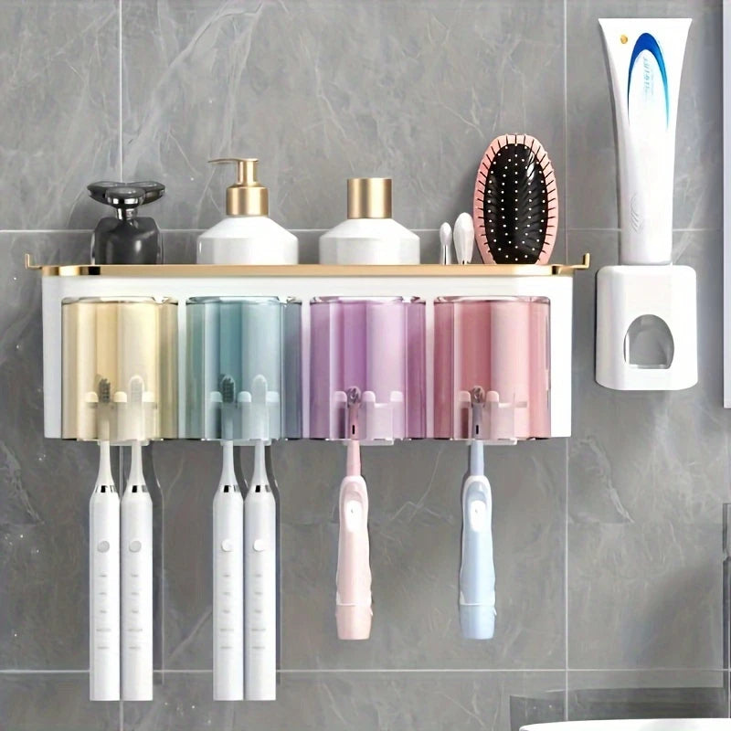 Toothbrush Holder with Shelf