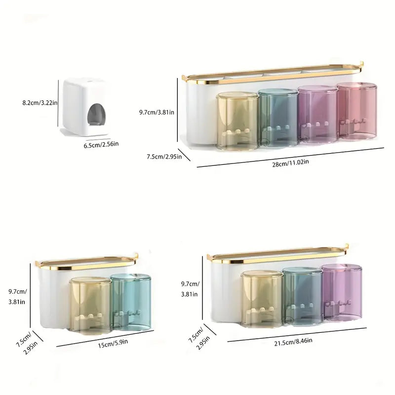 Toothbrush Holder with Shelf