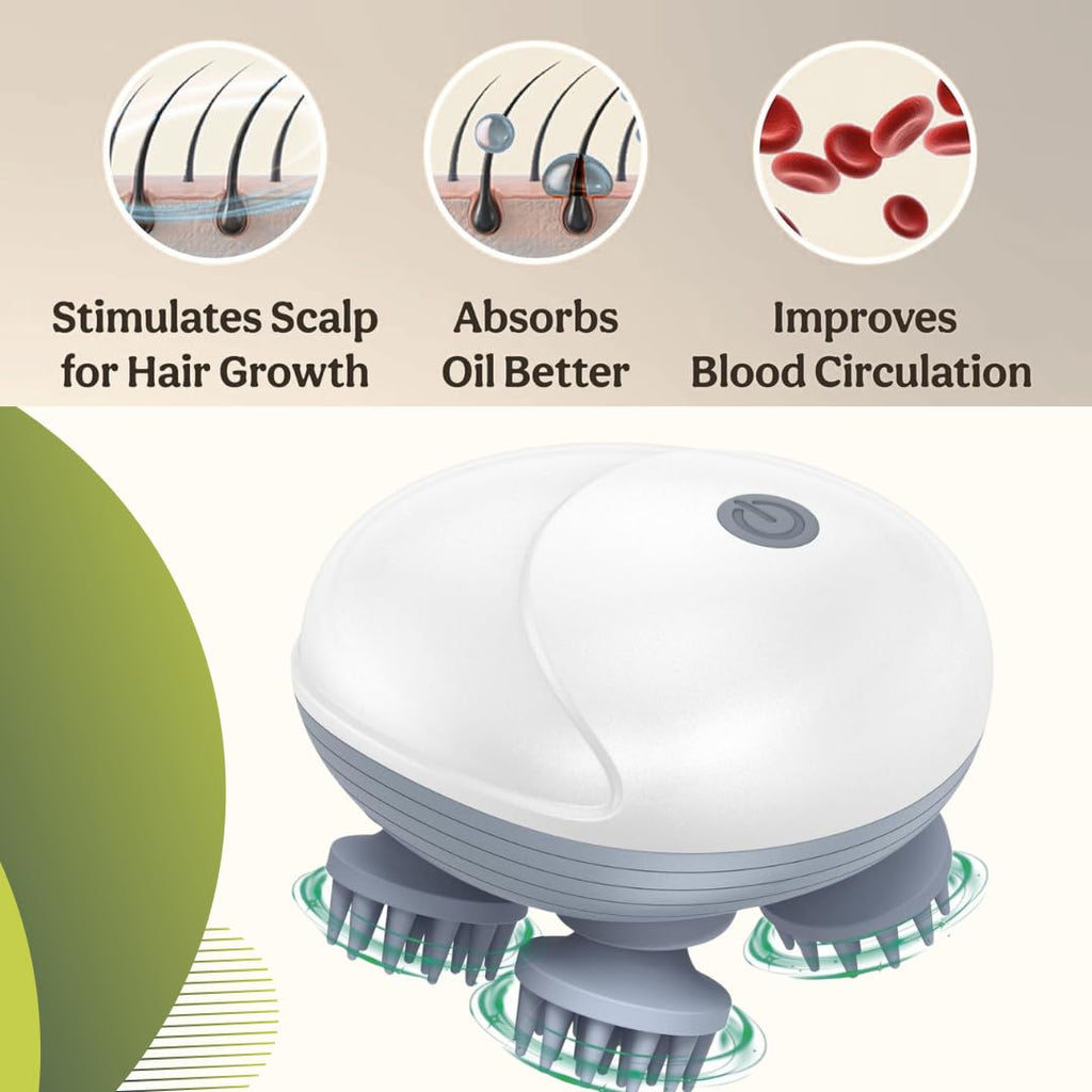 Hair Rave - Electric Scalp Massager with Red Light Therapy
