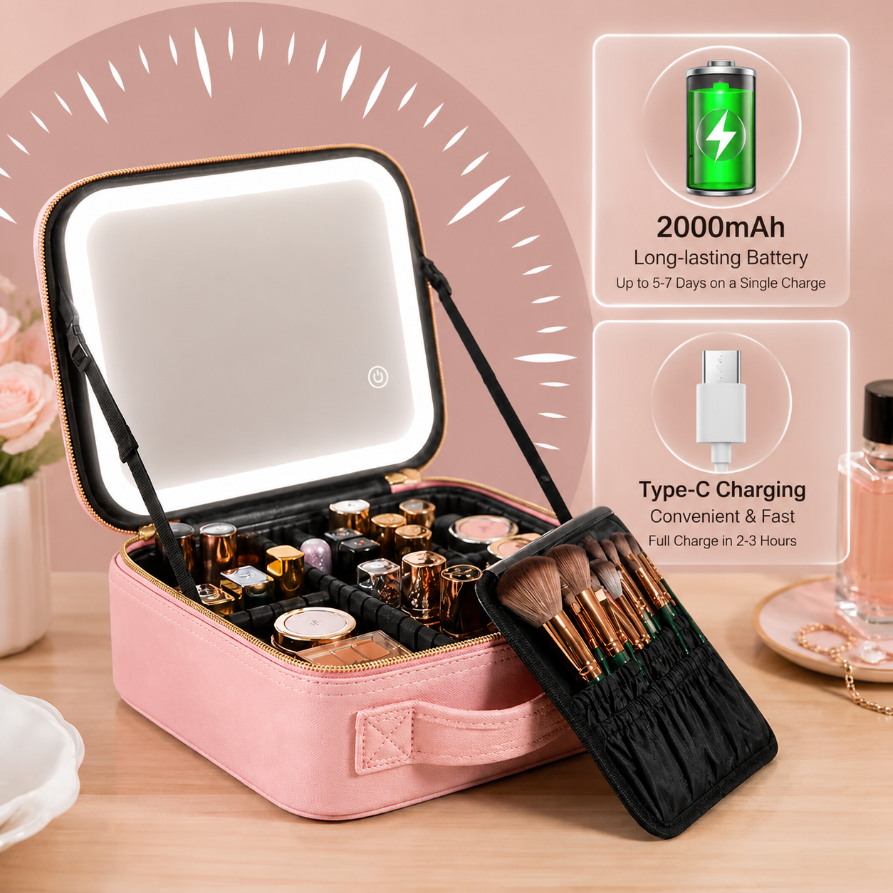 LuxeGlam - Luxury LED Vanity Case