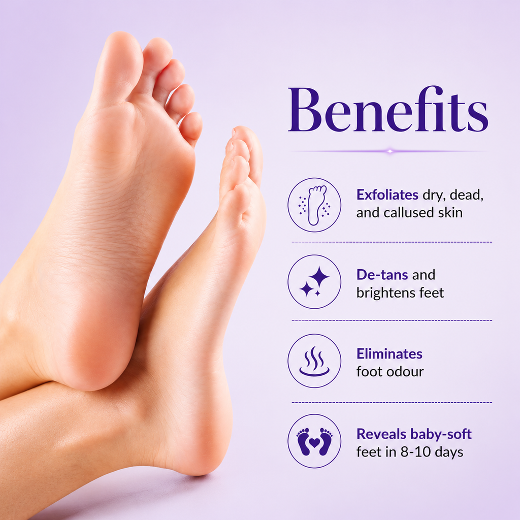 Korean Peeling & Exfoliating Foot Mask for Baby Soft Feet