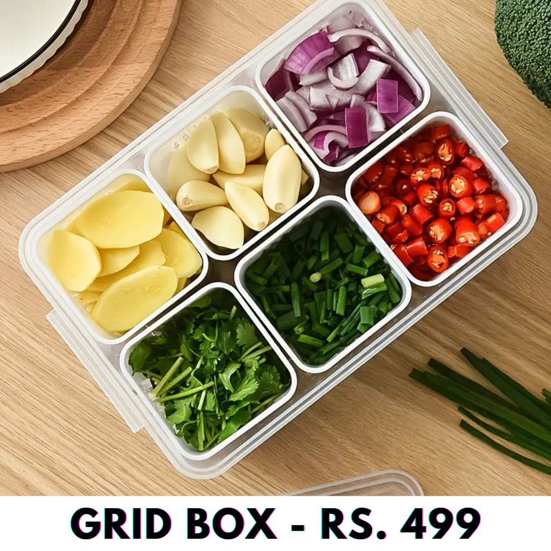 FreshBox - High Quality Fridge Organizer Box with Drain Plate