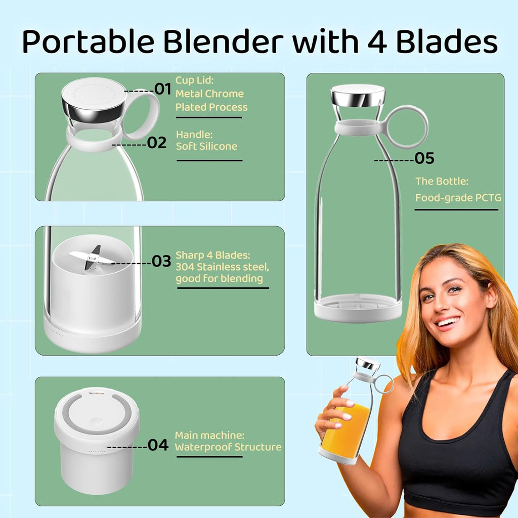 Blend Mate - Portable Blender with FREE Bottle Cleaner