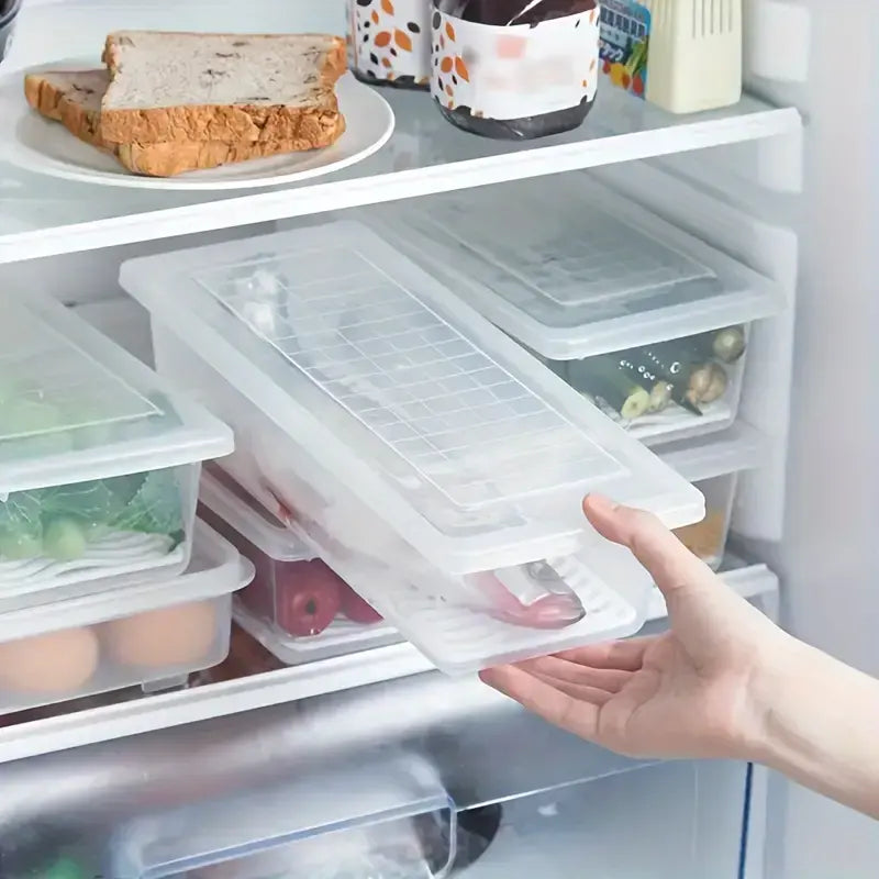 Fridge Organizer with Drain Plate
