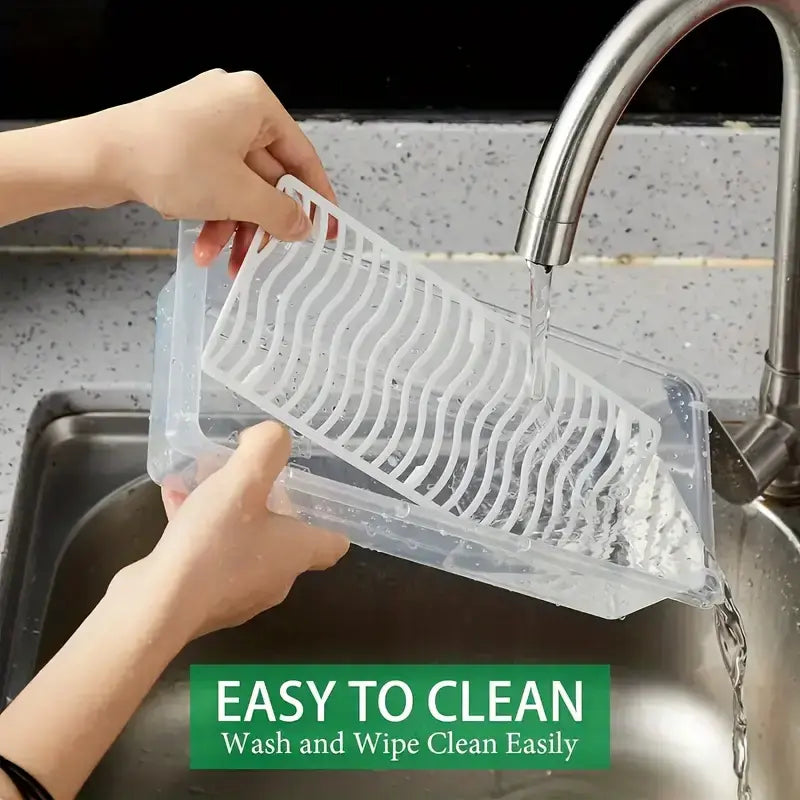 Fridge Organizer with Drain Plate