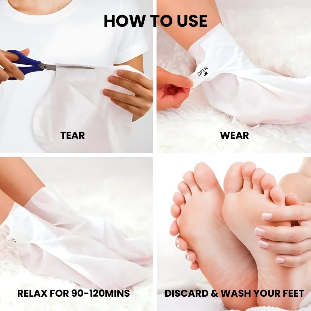 Korean Peeling & Exfoliating Foot Mask for Baby Soft Feet