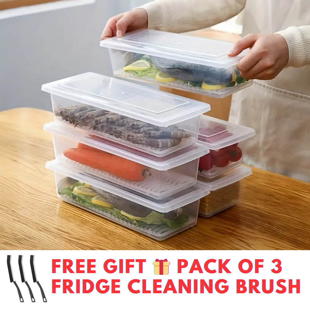 Fridge Organizer with Drain Plate