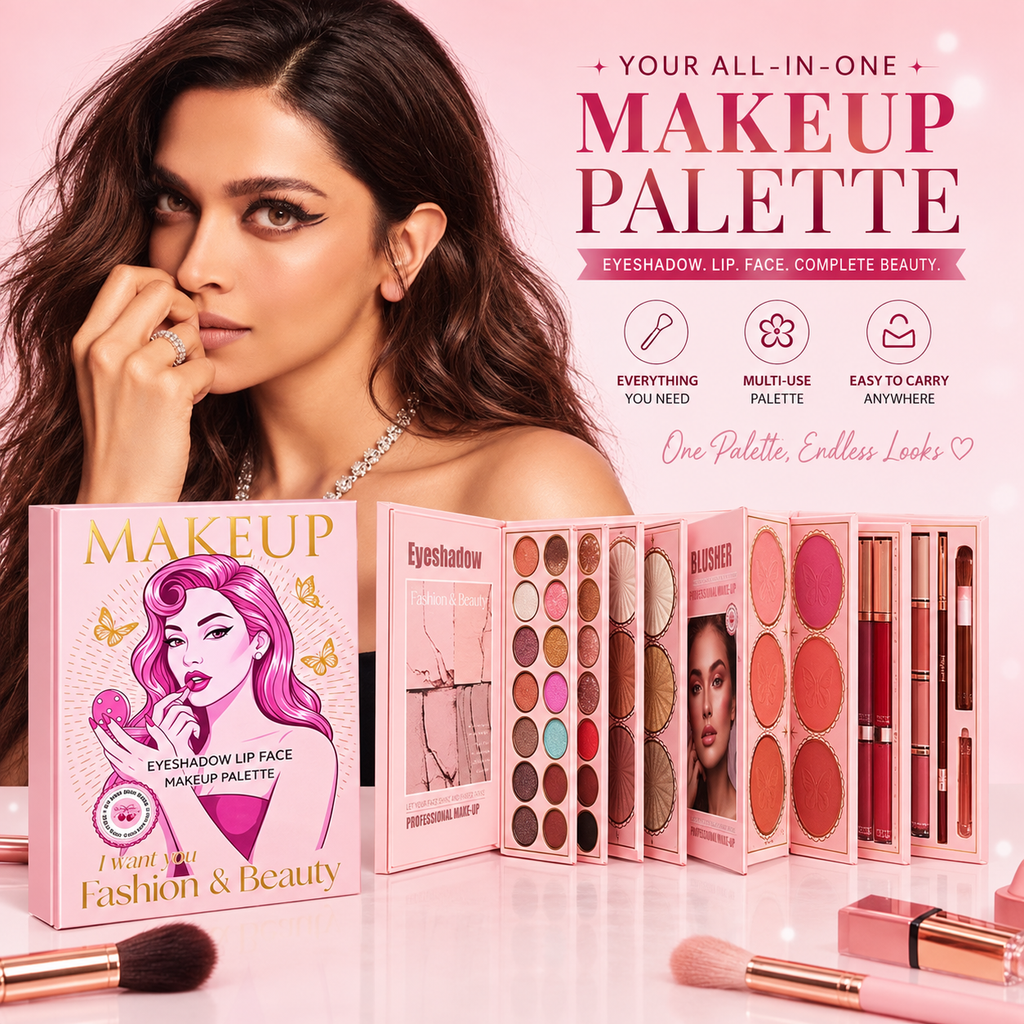 All in One Premium Makeup Book — Your Complete Beauty Collection ✨