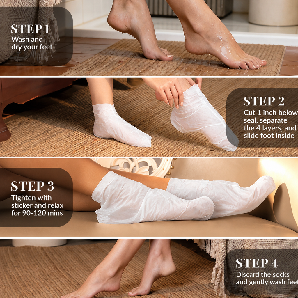 Korean Peeling & Exfoliating Foot Mask for Baby Soft Feet