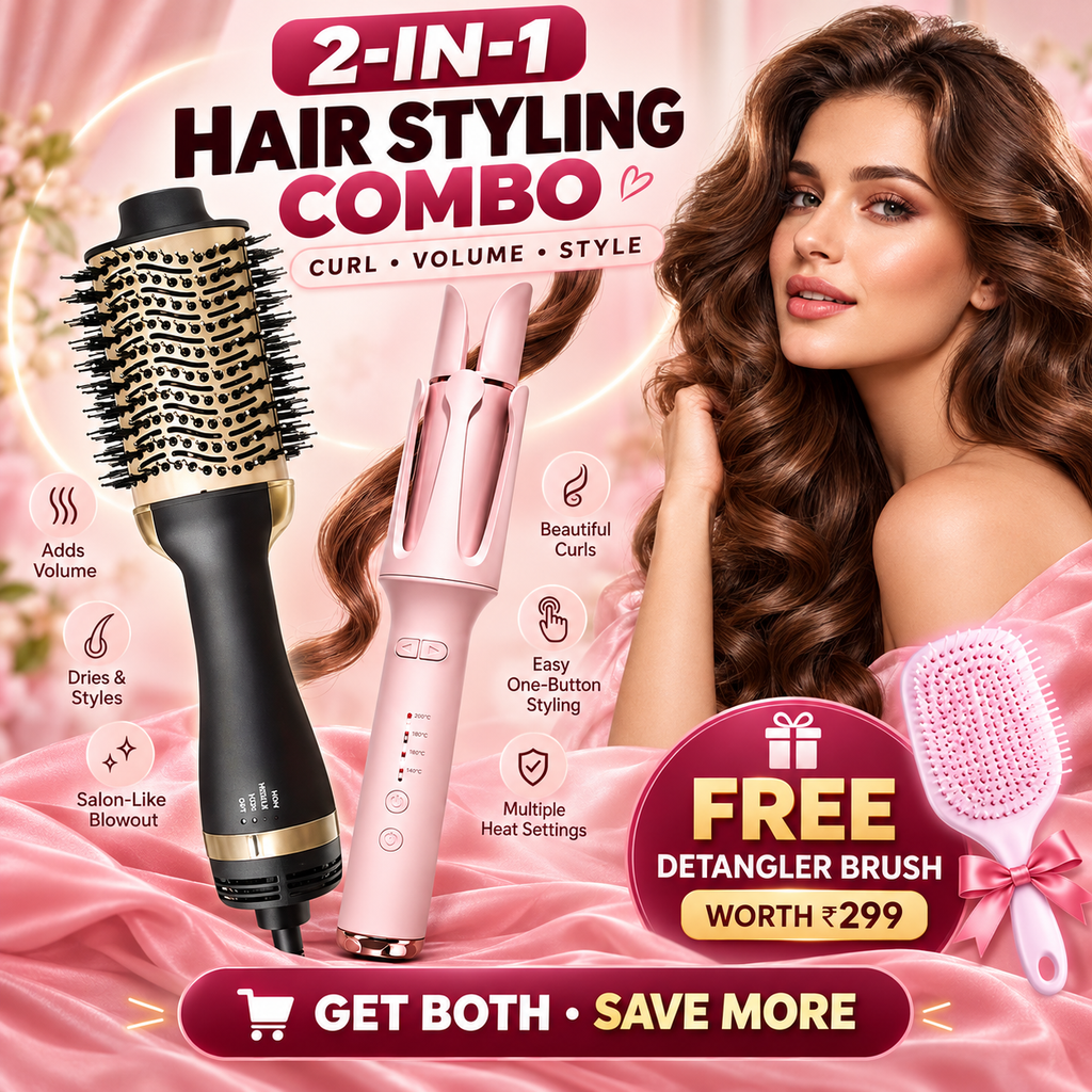 2-in-1 Hot Air Brush - Premium Quality Guaranteed