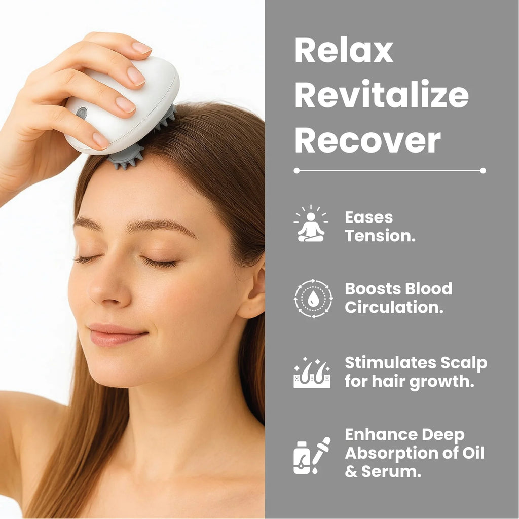 Hair Rave - Electric Scalp Massager with Red Light Therapy